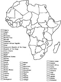 Geography for Kids: African countries and the continent of Africa