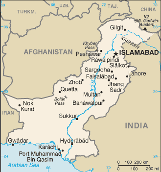 Pakistan Map Urdu
