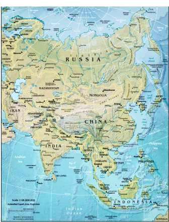 physical features of asia map Geography For Kids Asian Countries And The Continent Of Asia physical features of asia map