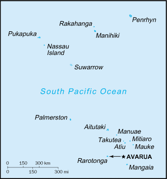 Country of Cook Islands Map
