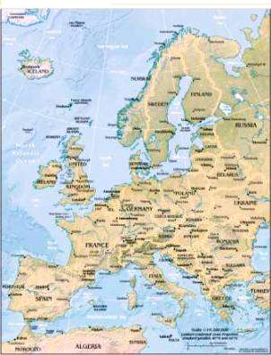 map of europe with geographical features Geography For Kids European Countries Flags Maps Industries map of europe with geographical features