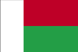 Country of Madagascar Flag