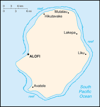 Country of Niue Map