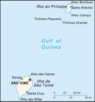 Country of Sao Tome and Principe Map
