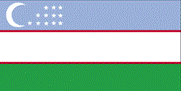 Country of Uzbekistan Flag