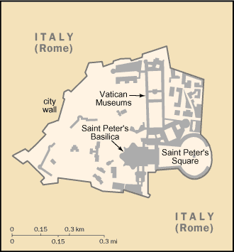 Country of Holy See (Vatican City) Map