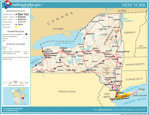 New York, Capital, Map, Population, History, & Facts