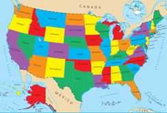 us states map for kids Geography For Kids United States us states map for kids