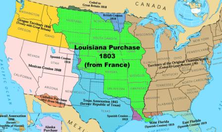 Louisiana Purchase Map Sm 